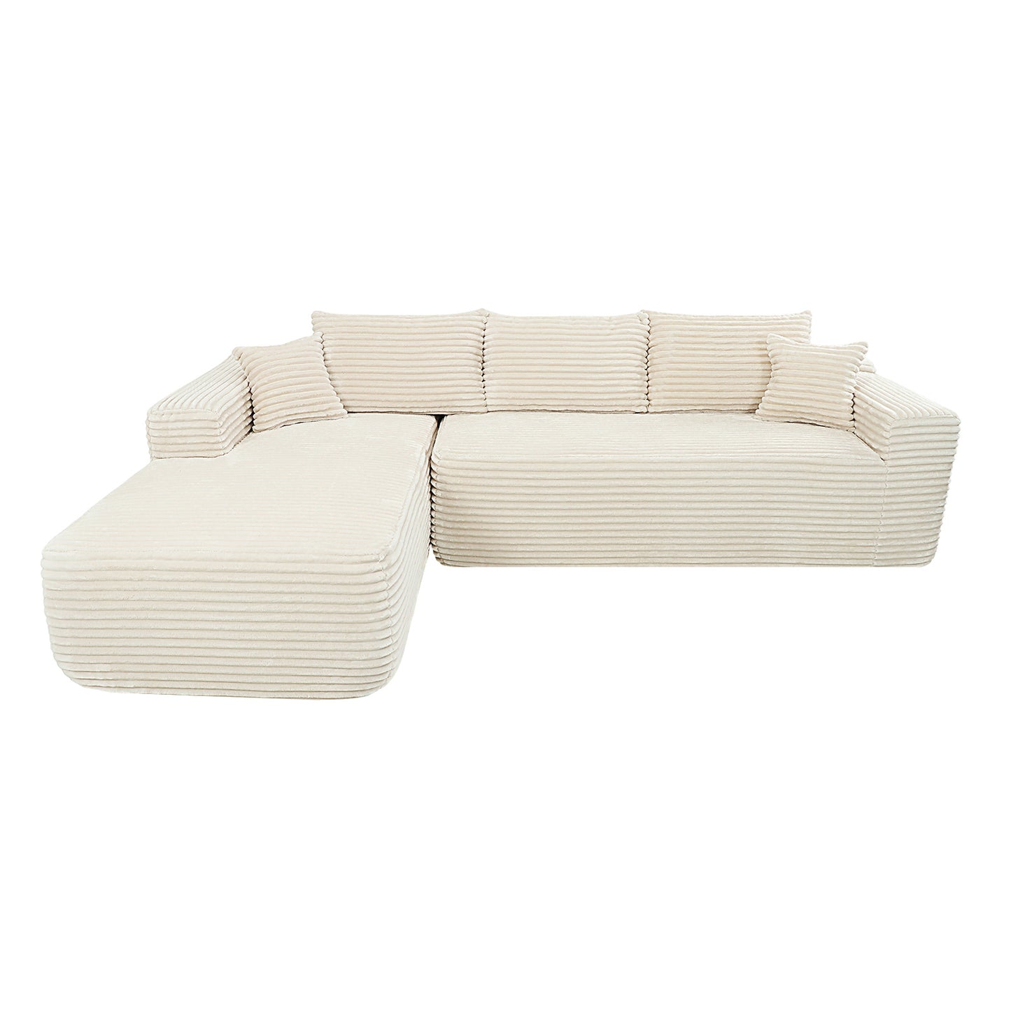 (Cannot be sold separately, must be bundled with YM3116250006111) YF373-001 L-type sofa, beige double sofa part (overweight, oversized)