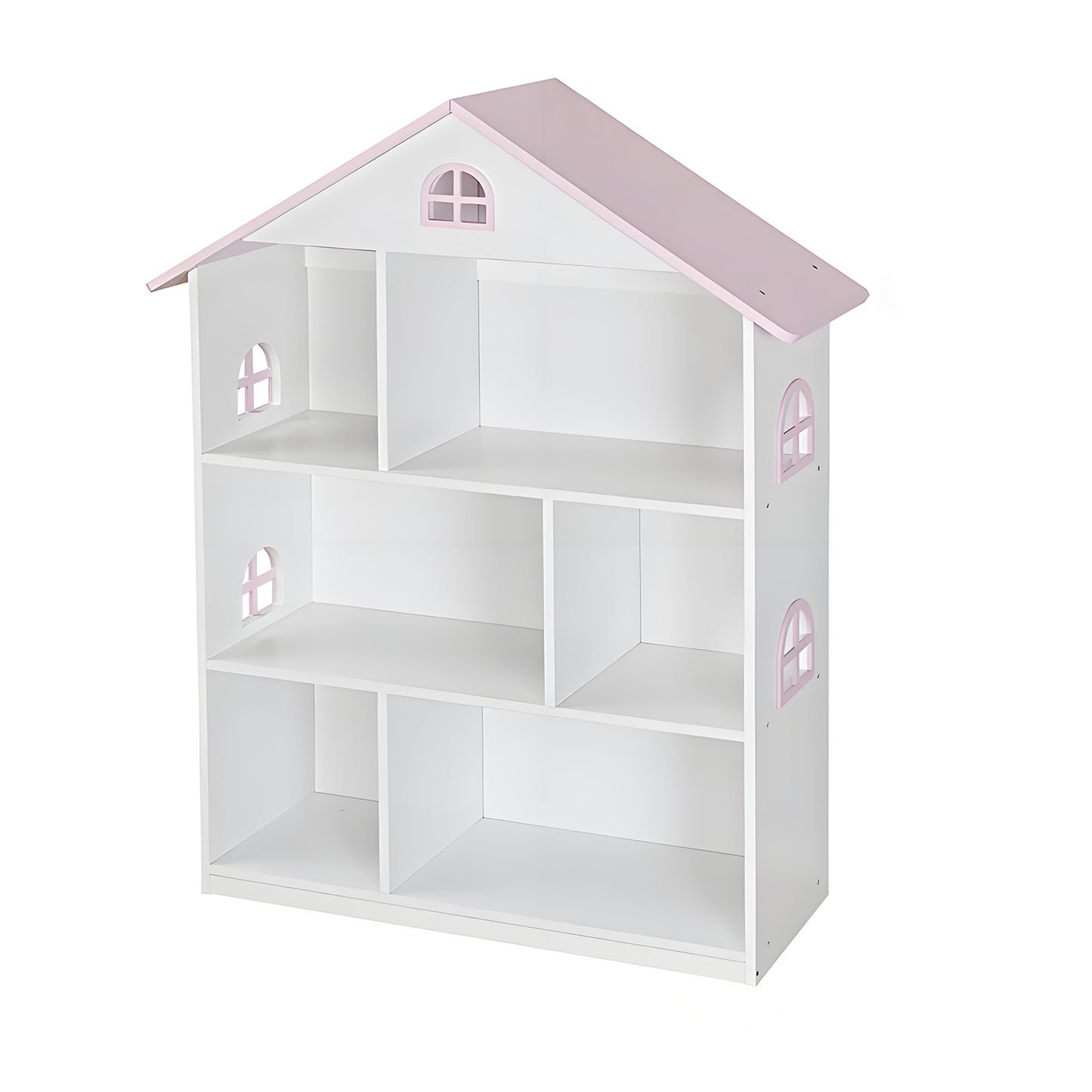 Children's Toy House Wooden Toy House Bookshelf 3-layer Doll House Bookshelf Toy Storage Rack Storage Box Children's Bedroom Puzzle Toys (Overweight and Oversized)