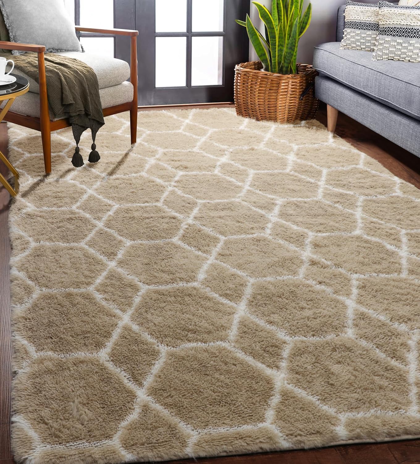 Nefoso 5' x 8' / 8' x 10' Area Rugs