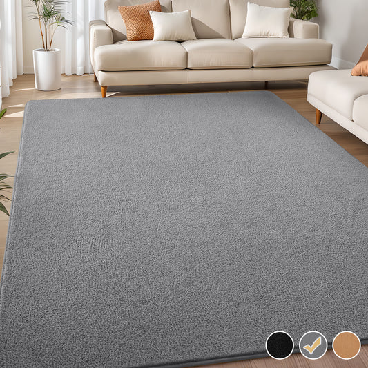 Nefoso Low Pile Area Rug, 8ft x 10ft/ 5ft x 5ft Soft Fluffy Area Rugs for Living Room Bedroom Decor Carpet