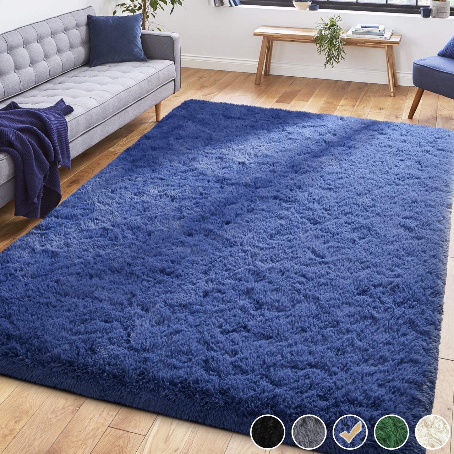 Nefoso Shag Area Rug, 5ft x 7ft / 6ft x 9ft / 7ft x 10ft Soft Fluffy Area Rugs for Living Room Bedroom Decor Carpet