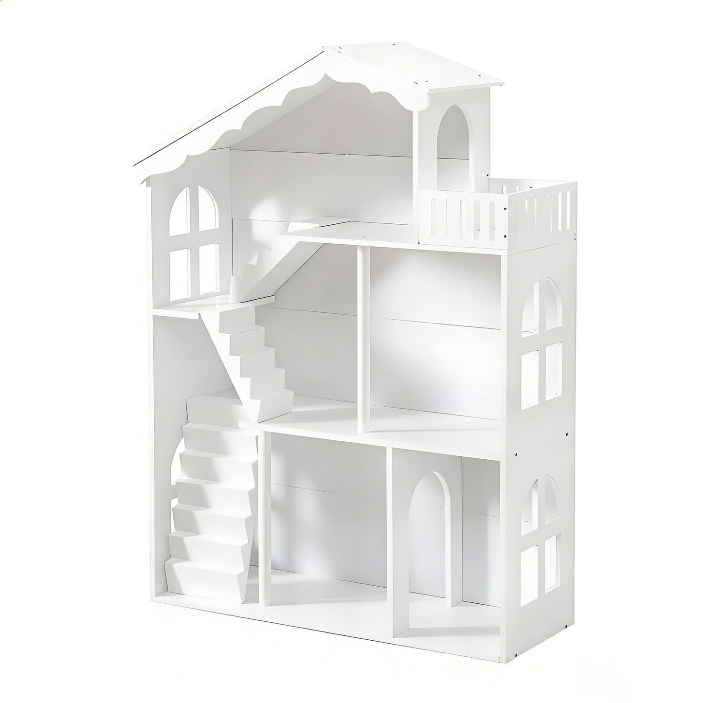 Children's Toy House Bookshelf Wooden Toy House Bookshelf Children's Toy Storage 3-layer Bookshelf Children's Bedroom Game Room Suitable for 3+year old children (overweight and oversized)
