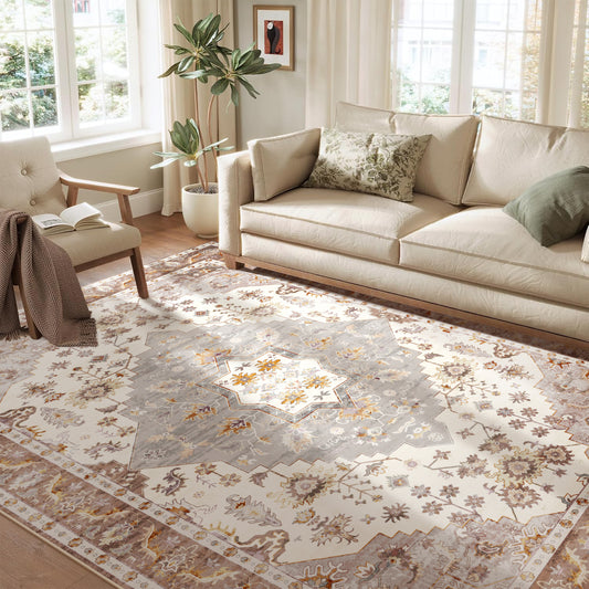 Nefoso 5' x 8' / 8' x 10' Area Rugs, TPR